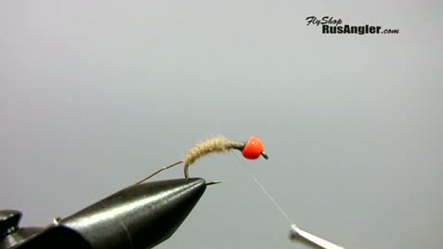 Нахлыст. Вязание мушки Orange Head Nymph