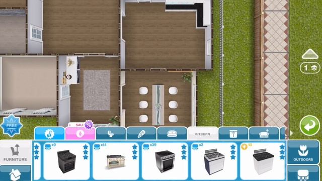 Sims Freeplay~ live build cute family home☺️ смотреть онлайн