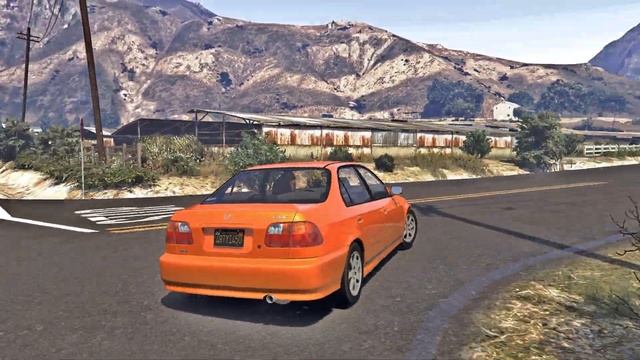 GTA 5 not realistic | Honda Civic SiR смотреть онлайн