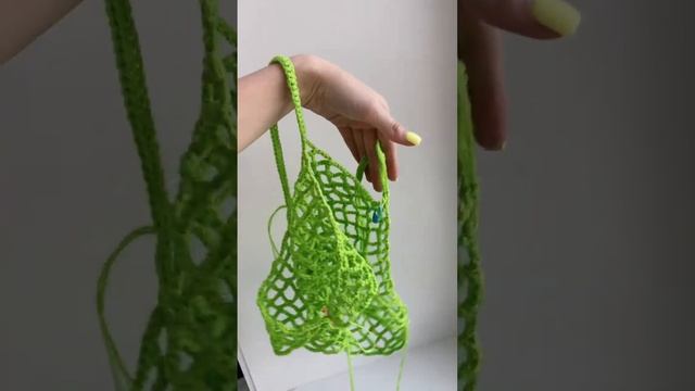 Вязаный ТОП-СЕТКА крючком?по мотивам трендовой кофты-сетки…soon #вязаниекрючком #вязаныйтоп #сетка смотреть онлайн