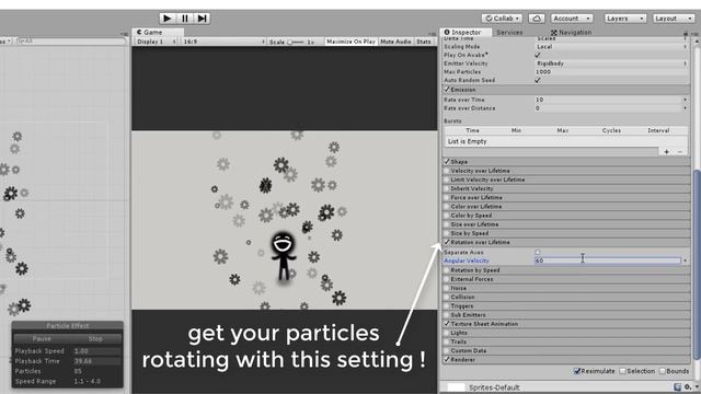 HOW TO MAKE 2D PARTICLE EFFECTS - UNITY TUTORIAL смотреть онлайн