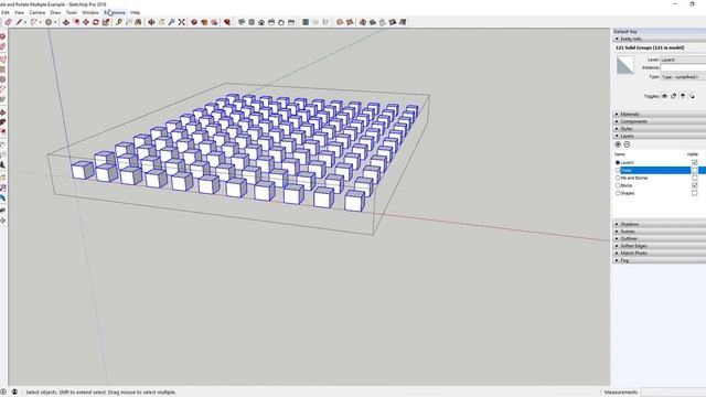 RANDOM SCALE AND ROTATION of Objects in SketchUp with this Extension смотреть онлайн