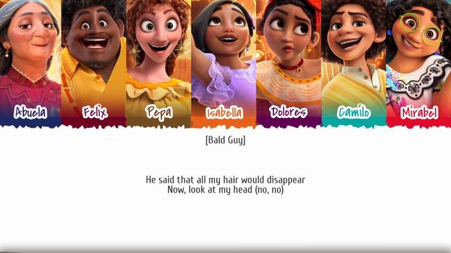 Encanto - 'We Don't Talk About Bruno' Color Coded Lyrics смотреть онлайн