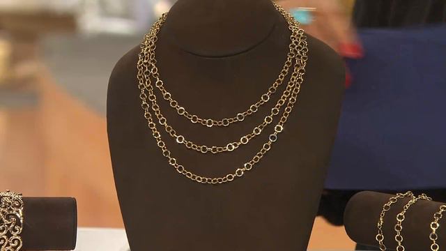 14K Gold 20" Hammered Rolo Link Necklace, 5.9g with Gabrielle Kerr смотреть онлайн