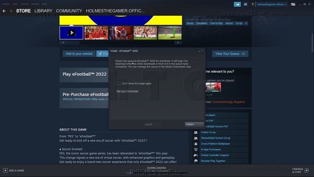How to Install eFootball 2022 in PC - English Tutorial - Steam Windows 10/11 Free Football Game смотреть онлайн