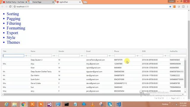 All about ag-grid in angular 6 смотреть онлайн