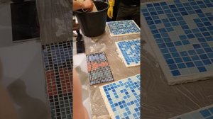 Затираем мозаику эпоксидной затиркой Litokol часть 2