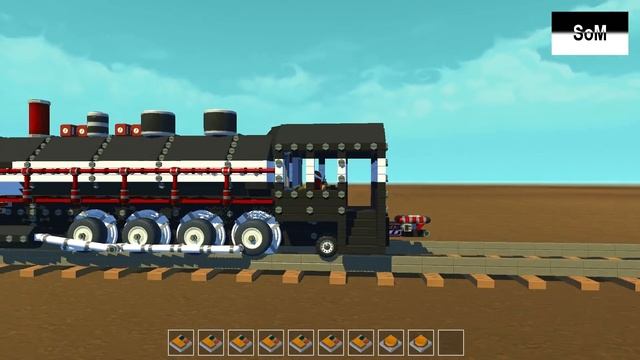 Scrap Mechanic #6 Паровоз с полноценным приводом без модов / Steam locomotive with a real drive смотреть онлайн