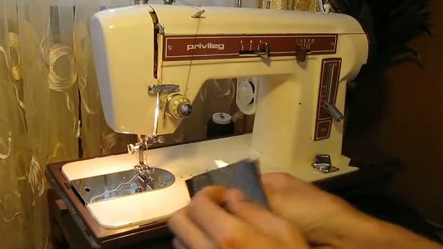 Sewing machine Швейная машина Privileg Zick-Zack mod.192 YB test кожа смотреть онлайн
