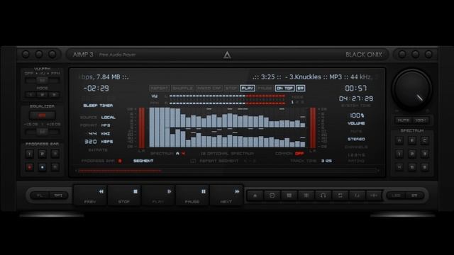 AIMP test - BLACK ONIX - Stereo Spectrum Analyzer and Stereo Network Deck смотреть онлайн