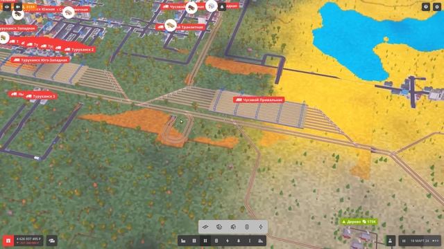 Voxel Tycoon #15 | Дублирующая станция и мучения с мостами | Прохождение без модов смотреть онлайн