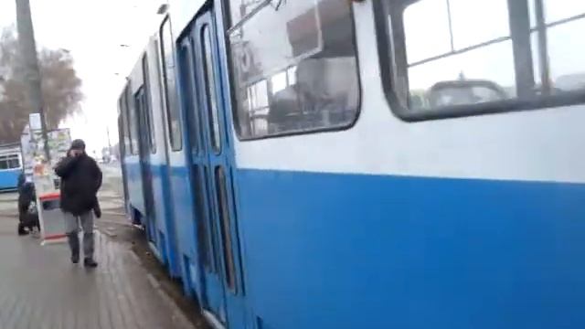 Вінниця. Трамвай Tatra KT4SU №221 на маршруті №5. Барське шосе – Електромережа. Частина 2 смотреть онлайн
