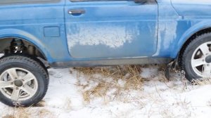 Вот что может стандартная нива в гололёд