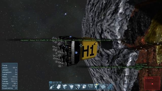 Space engineers automated mining drone scripted with programmable block смотреть онлайн