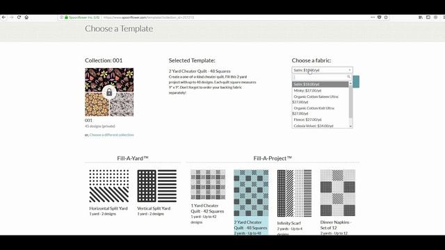 СПУНФЛОВЕР как я заказываю недорого тестовую печать ярдом на Spoonflower.com смотреть онлайн
