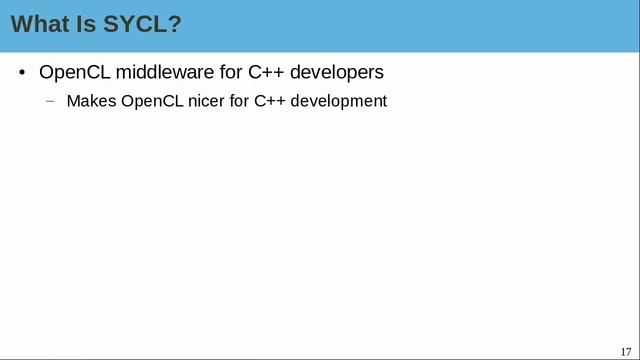 SYCL 1.2: Unofficial High-Level Overview смотреть онлайн
