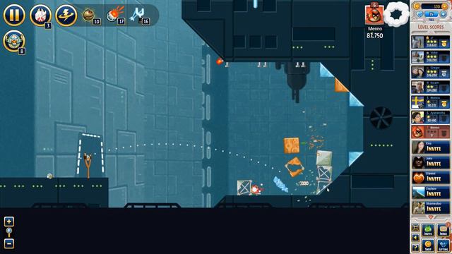 Angry Birds Star Wars Facebook Death Star Level 19 walkthrough 3-stars смотреть онлайн