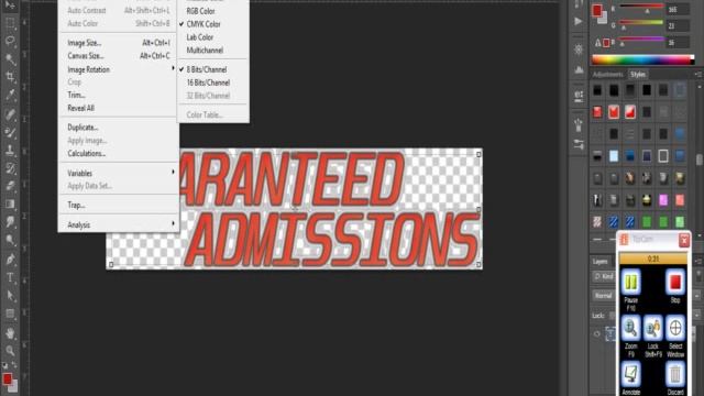 PNG BMP GIF PXR PBM TGA Save Option Not Available Photoshop.