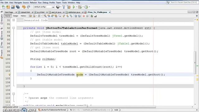 Java - How To Transfer JTree Nodes Data To JTable Rows In Java NetBeans [ with source code ] смотреть онлайн