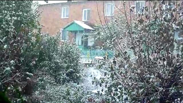 Снегопад в октябре 2016 Восточная Сибирь смотреть онлайн