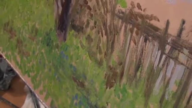 Мастер-класс по живописи маслом №74 - Как научиться рисовать цветущее дерево. Как писать маслом смотреть онлайн