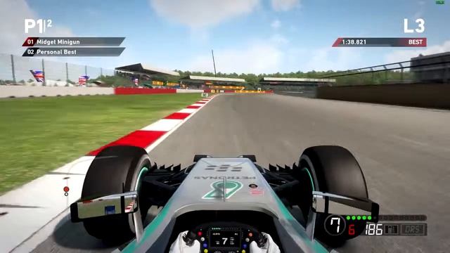 A lap of Silverstone In the Merc|F1 2015 mod for F1 2014 смотреть онлайн