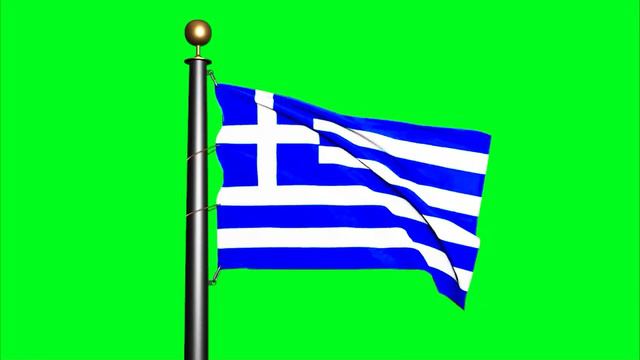 Greek flag green screen | Greek flag 4K green screen | flag of Greece with pole free to use смотреть онлайн
