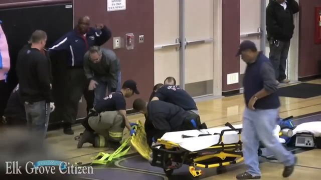 Pleasant Grove High School player knocked unconscious during basketball game Jan. 6, 2010 смотреть онлайн