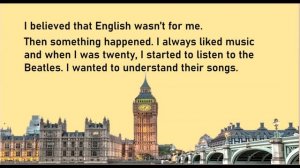 Learn English Through Stories | English Story : My english learning journey. (LEVEL 1)