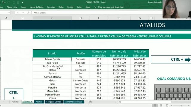 Atalho para Seleção Rápida de Células - CTRL + SHIFT (Aula de Excel para Iniciantes) смотреть онлайн