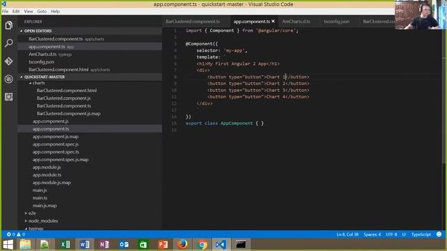 How to Implement amCharts Library with Angular 2 смотреть онлайн