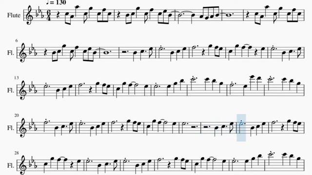 Flute Sheet Music: How to play In Christ Alone by Stuart Townend смотреть онлайн