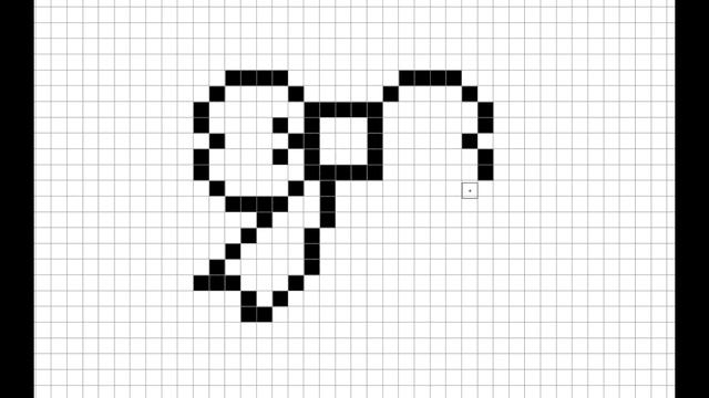 Рисуем бантик по клеточкам pixel art смотреть онлайн