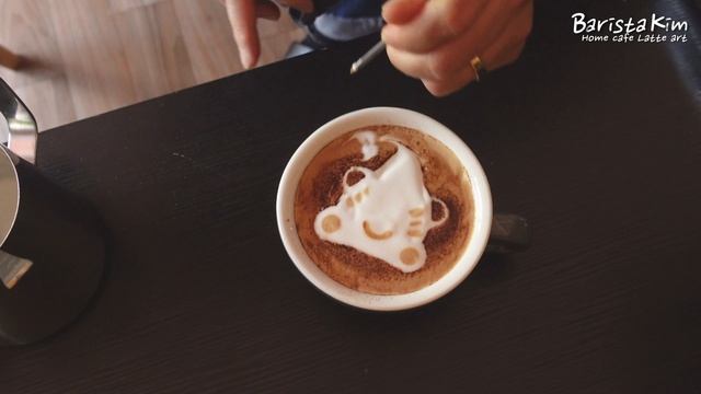 Sea creatures latte art designs смотреть онлайн