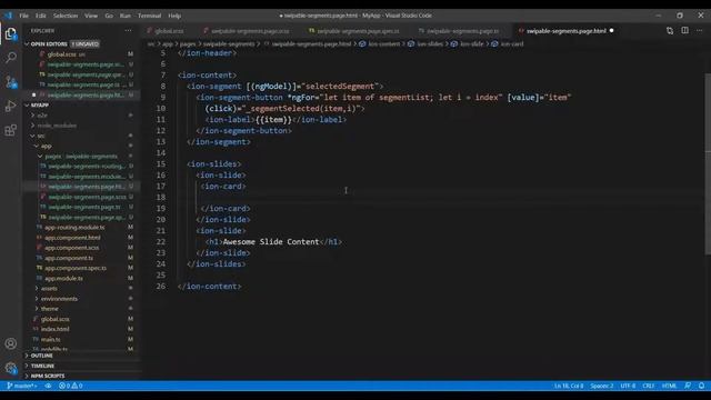 Ionic 5 - 13 Swipe able Tabs | Segments смотреть онлайн