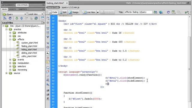 jQuery - 04 02 Fading эффекты смотреть онлайн
