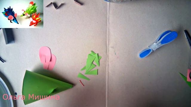 Просто сверни конус, 3 поделки в школу, лиса, ёжик и зайчик из бумаги. смотреть онлайн
