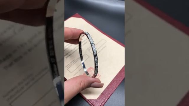 БРАСЛЕТ CARTIER LOVE ТОНКИЙ БЕЗ ОТВЕРТКИ (ПОД БЕЛОЕ ЗОЛОТО) смотреть онлайн