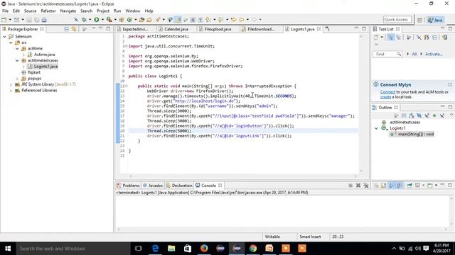 selenium test(login page) смотреть онлайн