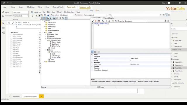 Calculation Groups in Power BI - Monthly Comparison | YottaCube | Kabin смотреть онлайн