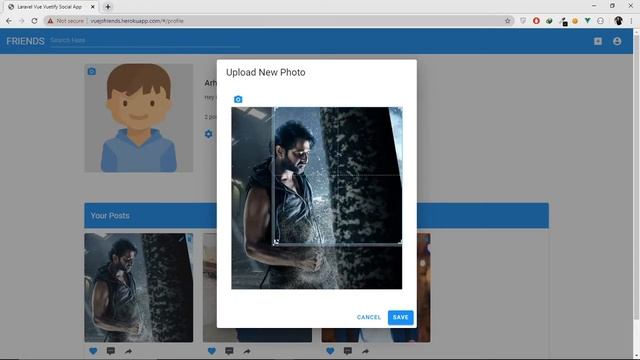 laravel vue vuex and vuetify social website смотреть онлайн