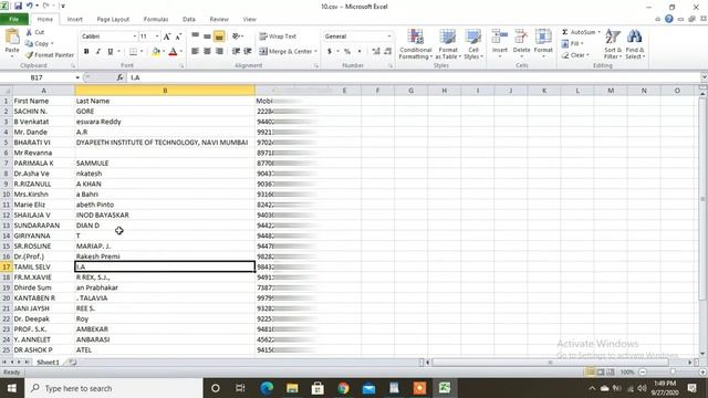 How to convert Excel (.csv) file to .vcf | cvs to excel convert | excel to mobile contact converter смотреть онлайн