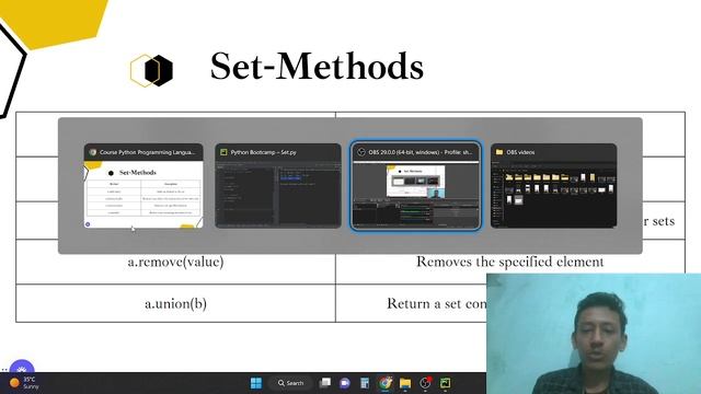 5 IMP Methods of set in Python | Python Full Couse | #learning #python #coding смотреть онлайн
