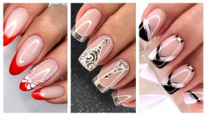 Французский маникюр с дизайном ? Дизайн ногтей 2022 ? Nail Art 2022