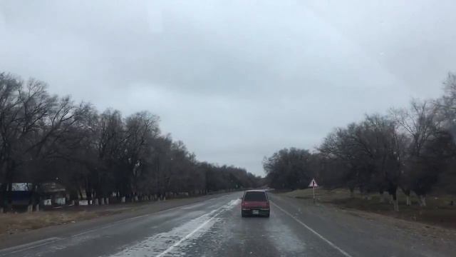 Перевал Курдай. Дорога Алматы - Бишкек. Март смотреть онлайн