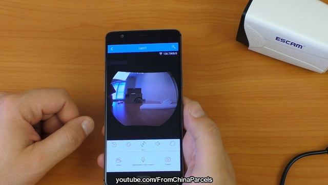 ? IP КАМЕРА НАБЛЮДЕНИЯ С ОЧЕНЬ ШИРОКИМ УГЛОМ ОБЗОРА ESCAM QP-02