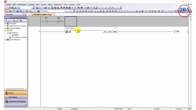 Mitsubishi PLC Program Download On GX Works2 and FX2N PLC смотреть онлайн