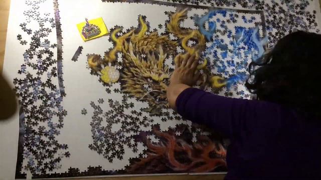Puzzle Five Colors of the Dragons Epoch 3000 pieces смотреть онлайн