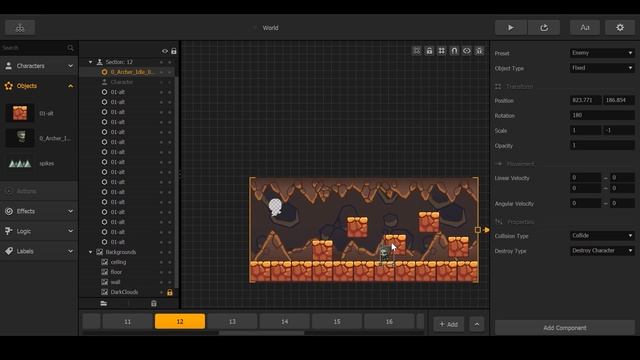 BLUE ALIEN 2D Platformer Game || BUILDBOX || 4GEMS смотреть онлайн