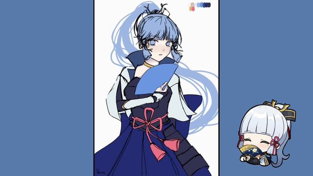 『SPEEDPAINT』Kamisato Ayaka - Genshin Impact ||《Ibispaint X》 смотреть онлайн